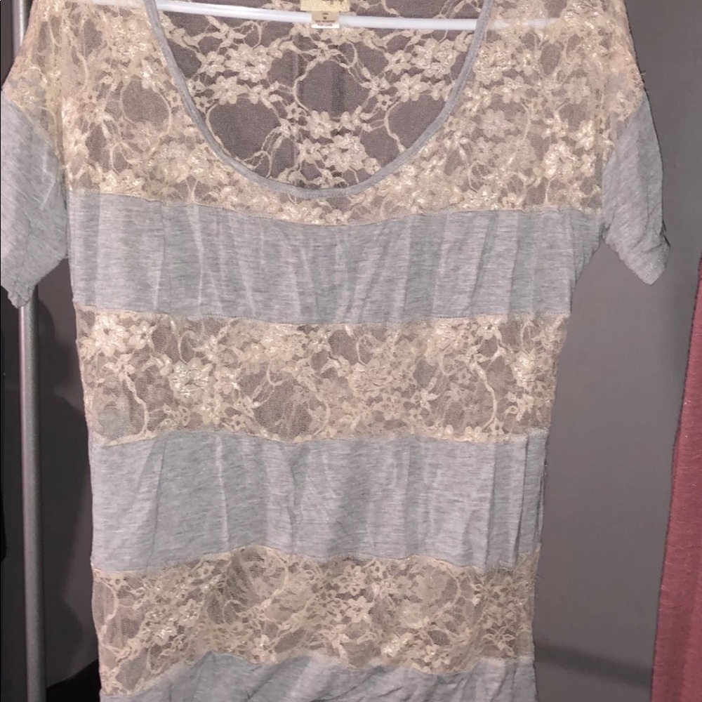 Daytrip lace striped top
